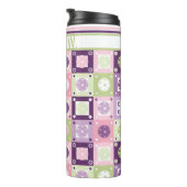 Met aangepaste naam Green & paarse Pickleballs Thermosbeker (Geroteerd rechts)