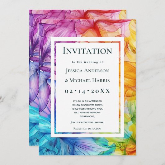 Met aangepaste tekst aan de achterkant Eetherische Kaart (Voorkant / Achterkant)