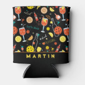 Met aangepaste tekst Dinks & 🍾 🥂 drinken - pickl Blikjeskoeler (Voorkant)