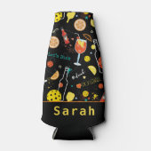 Met aangepaste tekst Dinks & 🍾 🥂 drinken - pickl Flesjeskoeler (Voorkant)