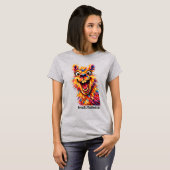 🐶Met aangepaste tekst, “Doller Optimistisch” Lam T-shirt (Voorkant volledig)
