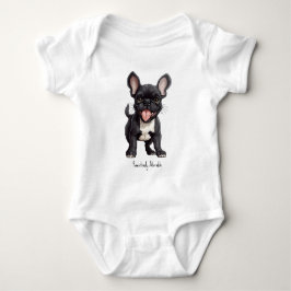 🐶Met aangepaste tekst, Franse puppy Romper