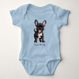 🐶Met aangepaste tekst, Franse puppy Romper