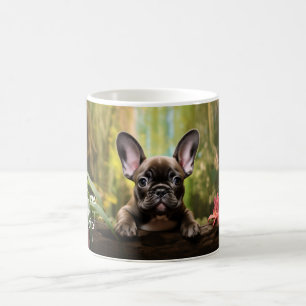 Met aangepaste tekst, 🐶Frenchie puppy Koffiemok