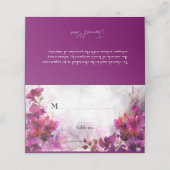 💍Met aangepaste tekst Fuchsia Enchantment Waterve Plaatskaartje (Buitenkant ongevouwen)