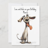 Met aangepaste tekst, 🐶gek 🤪 whipet feestdagenkaart (Voorkant)