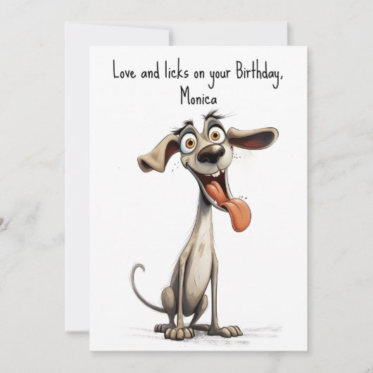 Met aangepaste tekst, 🐶gek 🤪 whipet feestdagenkaart (Voorkant)