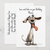 Met aangepaste tekst, 🐶gek 🤪 whipet feestdagenkaart (Voorkant / Achterkant)