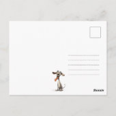Met aangepaste tekst, 🐶gekke 🤪 whippet briefkaart (Achterkant)