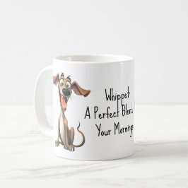 Met aangepaste tekst, 🐶gekke 🤪 whippet koffiemok