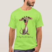 Met aangepaste tekst, 🐶gekke 🤪 whippet t-shirt (Voorkant)