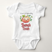 🍎🐝Met aangepaste tekst Sweet New Beginnings Romper (Voorkant)
