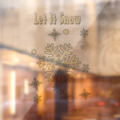  Met aangepaste woorden kan het sneeuwvlokken Raamsticker (Vel 2)