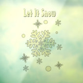  Met aangepaste woorden kan het sneeuwvlokken Raamsticker (Vel 3)