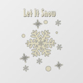  Met aangepaste woorden kan het sneeuwvlokken Raamsticker (Vel)