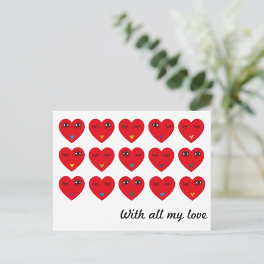 Met al mijn liefde 02 briefkaart (Staand voorkant)