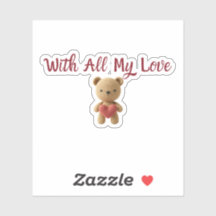 Met Al Mijn Liefde Sticker | Cute Gift Packaging L