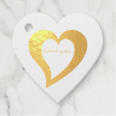 Met al mijn liefdeshart Folie Bedankjes Labels (Voorkant)