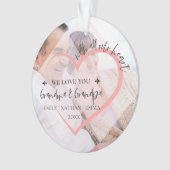 Met al ons hart houden we van grootouders Kerstmis Ornament (voorkant)