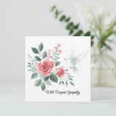 Met alle oprechte sympathie feestdagenkaart (Staand voorkant)