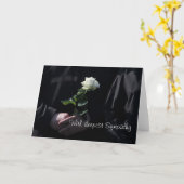 Met alle oprechte sympathie kaart (Gele Bloem)