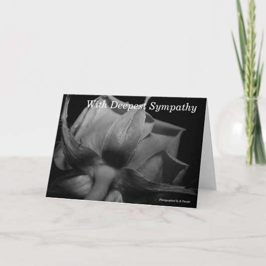 Met alle oprechte sympathie kaart (Voorkant)