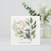 Met alle oprechte sympathie kaart (Staand voorkant)