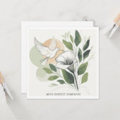 Met alle oprechte sympathie kaart (Voorkant / Achterkant in situ)