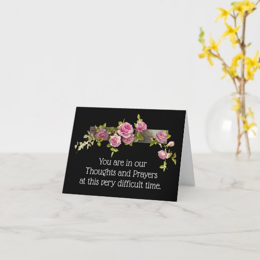 Met alle oprechte sympathie kaart (Gele Bloem)