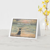 Met alle oprechte sympathie kaart (Gele Bloem)