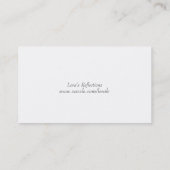 Met alle oprechte sympathie visitekaartje (Achterkant)