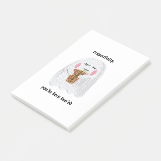 Met alle respect, je hebt boo'ed sticky notes (Schuin)