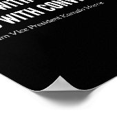 Met ambitie Kamala Harris 2024 Verkiezing Anti Tru Poster (Hoek)