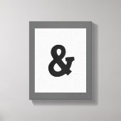 met ampersand omwikkeld canvas vet zwart-wit (Voorkant)