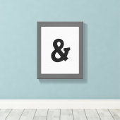 met ampersand omwikkeld canvas vet zwart-wit (Insitu (Houten vloer))