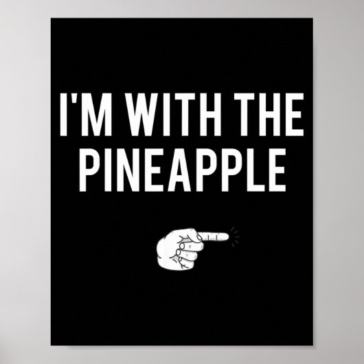 met ananas Halloween-kostuum grappige koppels Poster (Voorkant)