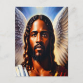 Met Angel Wings Christelijk Briefkaart (Voorkant)