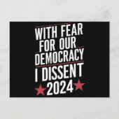 Met angst voor onze democratie ben ik het niet een briefkaart (Voorkant)