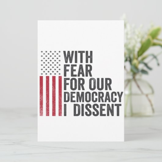 Met angst voor onze democratie stem ik tegen Ameri Kaart (Staand voorkant)