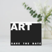 Met Art aanpasbare verjaardag Sla de datum op Aankondigingskaart (Staand voorkant)