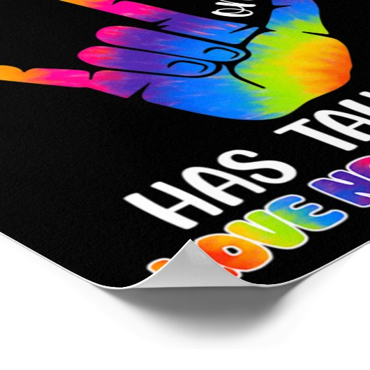 Met autisme heeft me ASL-bewustzijn geleerd Autism Poster (Hoek)