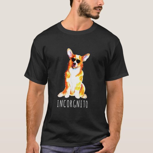 Met Aviator Sunbril Corgi T-shirt (Voorkant)