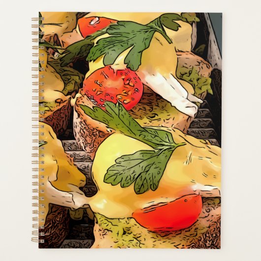 Met Avocado op Toast gepoakte eieren Planner (Voorkant)