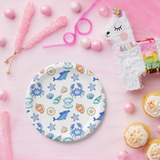 Met Baby shower of geboorte gelijkgestelde partij Papieren Bordje (Feest)