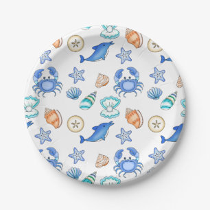 Met Baby shower of geboorte gelijkgestelde partij Papieren Bordje