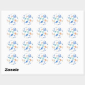 Met Baby shower of geboorte gelijkgestelde partij Ronde Sticker (Vel)