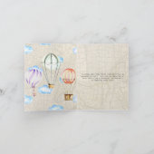 Met Baby shower reizen| Opmerking Bedankkaart (Binnen)