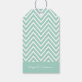 MET BEDANKT LABEL modern chevron eenvoudige koele  Cadeaulabel (Achterkant)