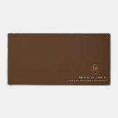  met bedrijfsgegevens bruin bureaumat (Voorkant)