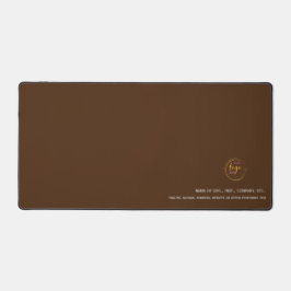  met bedrijfsgegevens bruin bureaumat